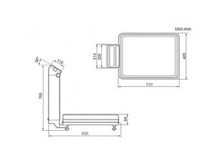 Platforminės svarstyklės CAS DB - 1H PLUS 60 kg цена и информация | Весы (бытовые) | pigu.lt