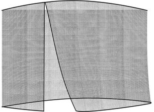 Садовая сетка для зонтов от комаров Malatec 3м - черная цена и информация | Москитные сетки | pigu.lt