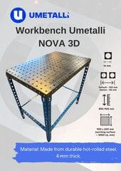 Modulinis suvirinimo stalas Umetalli Nova Workbench Systems kaina ir informacija | Mechaniniai įrankiai | pigu.lt