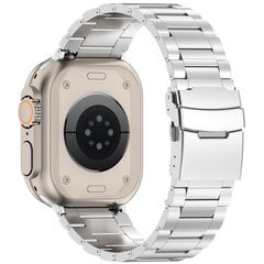 TECH-PROTECT STAINLESS PRO APPLE WATCH 4 | 5 | 6 | 7 | 8 | 9 | SE | ULTRA 1 | 2 (42 | 44 | 45 | 49 MM) SIDABRINIS kaina ir informacija | Išmaniųjų laikrodžių ir apyrankių priedai | pigu.lt