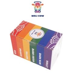 Holi Cow spalvota Holi pudra - rinkinys 6x100g kaina ir informacija | Dekoracijos šventėms | pigu.lt