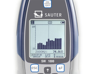 Profesionalus garso matuoklis SAUTER SW 1000 цена и информация | Психрометры, термометры, измерители pH, ORP | pigu.lt