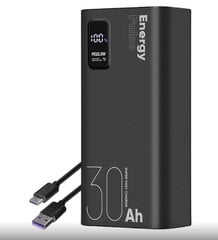 OBAL: ME Energy Plus Power Bank 30000mAh 22,5W kaina ir informacija | Atsarginiai maitinimo šaltiniai (power bank) | pigu.lt