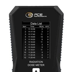 Geigerio skaitiklis PCE-RDM 10 kaina ir informacija | Drėgmės, temperatūros, pH, ORP matuokliai | pigu.lt
