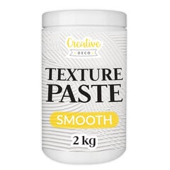 Lygi tekstūrinė pasta 2 kg Creative Deco Balta masė, Modeliavimo pasta, Lengva naudoti 3D efektams kurti kaina ir informacija | Klijai | pigu.lt