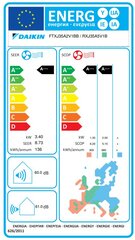 Sieninis šilumos siurblys Daikin Emura FTXJ35AB/RXJ35A kaina ir informacija | Kondicionieriai, šilumos siurbliai, rekuperatoriai | pigu.lt