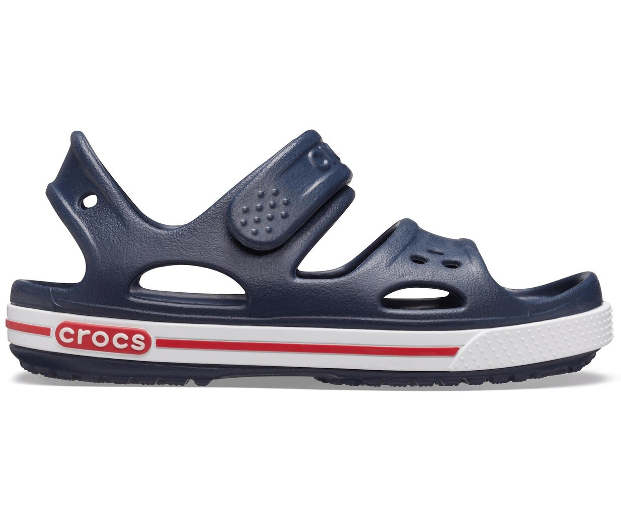 Crocs™ basutės vaikams Crocband II Sandal, tamsiai mėlynos цена и информация | Basutės vaikams | pigu.lt
