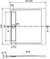 Kvadratinis dušo padėklas Mexen Amon SMC, 100 x 100 cm kaina ir informacija | Dušo padėklai | pigu.lt
