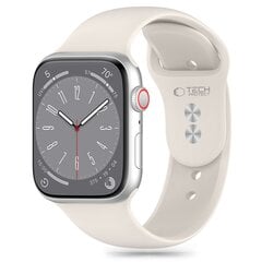 TECH-PROTECT SILIKONINIS APPLE WATCH 4 | 5 | 6 | 7 | 8 | 9 | SE (38 | 40 | 41 MM) STARLIGHT kaina ir informacija | Išmaniųjų laikrodžių ir apyrankių priedai | pigu.lt