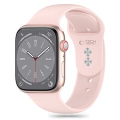 TECH-PROTECT SILIKONINIS APPLE WATCH 4 | 5 | 6 | 7 | 8 | 9 | SE (38 | 40 | 41 MM) ŠVIESIAI ROŽINIS kaina ir informacija | Išmaniųjų laikrodžių ir apyrankių priedai | pigu.lt