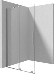 Walk-in stumdoma dušo sienelė Deante Prizma, Brushed steel, 120x195 cm kaina ir informacija | Dušo durys ir sienelės | pigu.lt