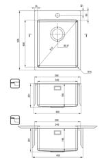 Virtuvinė plautuvė Deante Olfato ZPO_010E, Brushed steel kaina ir informacija | Virtuvinės plautuvės | pigu.lt