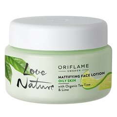 "Oriflame" matinis losjonas "Love Nature" su ekologišku arbatmedžiu ir liepomis 50 ml kaina ir informacija | Veido kaukės, paakių kaukės | pigu.lt