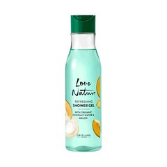 Oriflame Love Nature освежающий гель для душа с органической кокосовой водой и дыней 250 мл цена и информация | Масла, гели для душа | pigu.lt