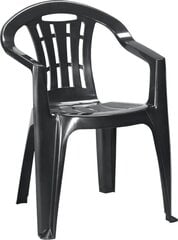 4x Keter Mallorca dārza krēsls 17180335 grafīts kaina ir informacija | Lauko kėdės, foteliai, pufai | pigu.lt