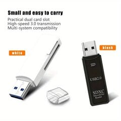 Deal 1.0 USB3.0 ir USB2.0 Mini SD Kortelių Skaitytuvas kaina ir informacija | Adapteriai, USB šakotuvai | pigu.lt