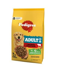 Pedigree Adult su jautiena ir daržovėmis, 7 kg kaina ir informacija | Sausas maistas šunims | pigu.lt