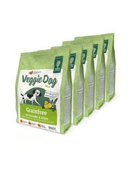 Green Petfood VeggieDog Grainfree Adult, 5x900 g kaina ir informacija | Sausas maistas šunims | pigu.lt