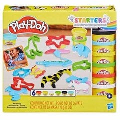 Kūrybinis Safari Animal Play-Doh, 6 spalvos kaina ir informacija | Lavinamieji žaislai | pigu.lt