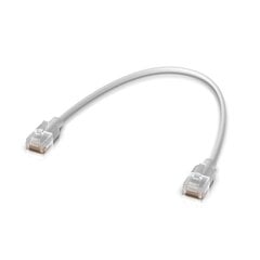 Ubiquiti UACC-Cable-Patch-EL-0.15M-W tinklo kabelis Permatomas, Balta 0,15 m Cat6 kaina ir informacija | Kabeliai ir laidai | pigu.lt