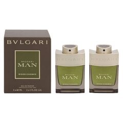 Набор ароматизированной воды Bvlgari Man Wood Essence Duo Set EDP для мужчин, 2 x 60 мл цена и информация | Мужские духи | pigu.lt