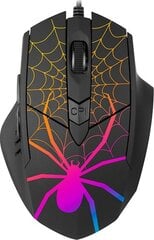 Laidinė kompiuterio pelė Tracer Black Widow, RGB apšvietimas kaina ir informacija | Klaviatūros | pigu.lt