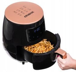 Bevielė oro gruzdintuvė LINBOX Air Fryer, 1400 W, 4,5 L, Juoda kaina ir informacija | Gruzdintuvės | pigu.lt