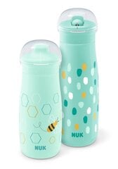 Rinkinys NUK Mini-Me, mėtinės spalvos: gertuvė, 9+ mėn, 300 ml + gertuvė su šiaudeliu, 12+ mėn, 450 ml kaina ir informacija | Buteliukai kūdikiams ir jų priedai | pigu.lt