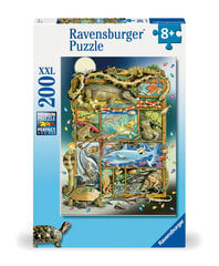 ravensburger galvosūkis 200 vnt roplių ant paveikslo rėmelio kaina ir informacija | Dėlionės (puzzle) | pigu.lt