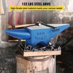 Priekalas Vevor, 67x26x21,5x18,5 cm, 60 kg kaina ir informacija | Mechaniniai įrankiai | pigu.lt