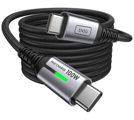 INIU USB C kabelis, 100 W kaina ir informacija | Kabeliai ir laidai | pigu.lt