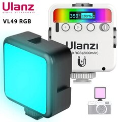 ULANZI VL49 RGB fotoaparato šviesa kaina ir informacija | Fotografijos apšvietimo įranga | pigu.lt