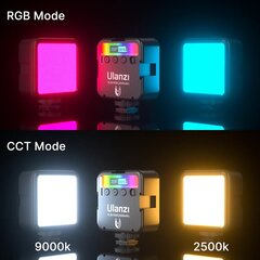 ULANZI VL49 RGB fotoaparato šviesa kaina ir informacija | Fotografijos apšvietimo įranga | pigu.lt