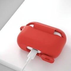Dėklas Ausinėms Silicone Case For Apple Airpods Pro 1 + Karabinas цена и информация | Аксессуары для наушников | pigu.lt