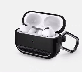 Dėklas Ausinėms TPU Case For Apple Airpods Pro 2 / Airpods Pro 1 + Karabinas kaina ir informacija | Ausinių aksesuarai | pigu.lt