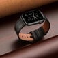 Dirželis Apyrankė skirta Apple Watch 4TechGoods modeliui ULTRA SE 9 8 7 6 5 4 3 2 1 49 45 44 42 mm Band Natūralios odos Juoda kaina ir informacija | Išmaniųjų laikrodžių ir apyrankių priedai | pigu.lt