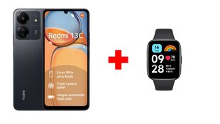 Xiaomi Redmi 13C 8/256GB Midnight Black + Xiaomi Redmi Watch 3 Active Black цена и информация | Мобильные телефоны | pigu.lt