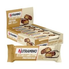 Batonėliai Nutramino Protein Crispy Vanilla & Caramel Bar, 12x55g kaina ir informacija | Batonėliai | pigu.lt