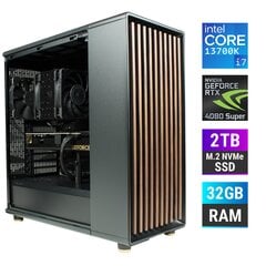 Kompiuteris MonsterX i7 13700K 32GB 2TB NVME RTX4080S kaina ir informacija | Stacionarūs kompiuteriai | pigu.lt