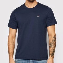 Tommy Jeans mėlynas kelnės marškinėliai vyrų DM0DM09598-C1G L цена и информация | Мужские футболки | pigu.lt