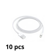 10 vnt. Lightning (apple) to USB laidas, 1m kaina ir informacija | Laidai telefonams | pigu.lt