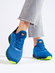 DK women's blue sneakers with a neon sole 295475576 цена и информация | Спортивная обувь, кроссовки для женщин | pigu.lt