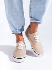 Beige women's sneakers by Shelovet 295726869 цена и информация | Спортивная обувь, кроссовки для женщин | pigu.lt