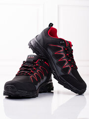 DK men's trekking shoes black and red Softshell 296070060 цена и информация | Кроссовки для мужчин | pigu.lt