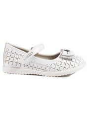 Vinceza white openwork ballerina shoes for girls 296136797 цена и информация | Детские туфли | pigu.lt