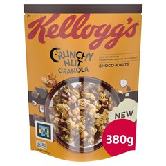 Dribsniai Kellogg's Crunchy Nut Granola Choco, 380 g x 4 vnt. kaina ir informacija | Sausi pusryčiai | pigu.lt