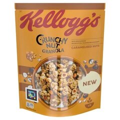 Dribsniai Kellogg's Crunchy Nut Granola Caramelised Nuts, 380 g x 4 vnt. kaina ir informacija | Sausi pusryčiai | pigu.lt