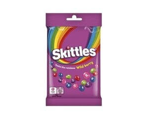 Конфеты жевательные Skittles Wild Berry, 95г х 8 шт. цена и информация | Сладости | pigu.lt