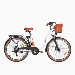Elektrinis dviratis DYU C6 PRO, 26", baltas kaina ir informacija | Elektriniai dviračiai | pigu.lt