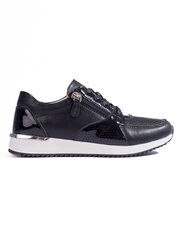 Leather women's black sports shoes 296246168 цена и информация | Спортивная обувь, кроссовки для женщин | pigu.lt